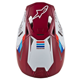 Alpinestars MX 2019 S-M8 Contact Motocross Helmet - Burgundy/Red/White - MotoHeaven