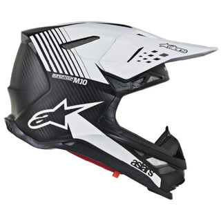 Alpinestars MX 2019 S-M10 Dyno Motocross Helmet - Matte Black/White - MotoHeaven