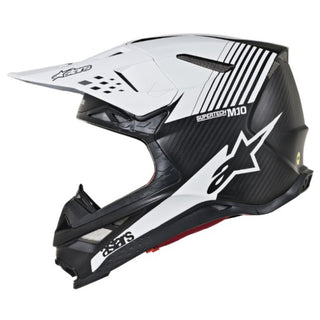 Alpinestars MX 2019 S-M10 Dyno Motocross Helmet - Matte Black/White - MotoHeaven