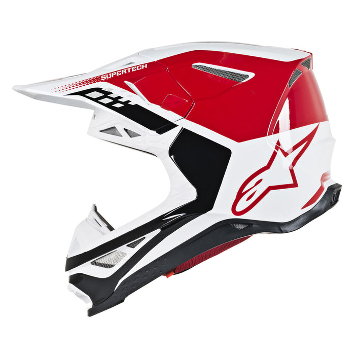 Alpinestars MX 2019 S-M8 Triple Motocross Helmet - Red/White/Black - MotoHeaven