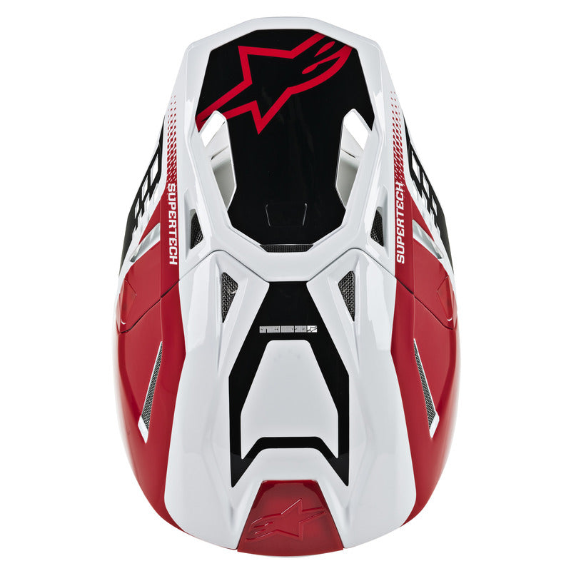Alpinestars MX 2019 S-M8 Triple Motocross Helmet - Red/White/Black - MotoHeaven