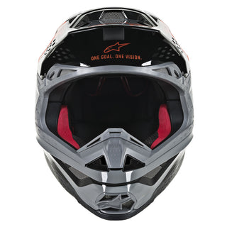 Alpinestars MX 2019 S-M10 Triple Motocross Helmet - Orange/Grey/Black - MotoHeaven