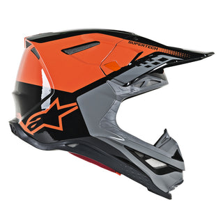 Alpinestars MX 2019 S-M10 Triple Motocross Helmet - Orange/Grey/Black - MotoHeaven