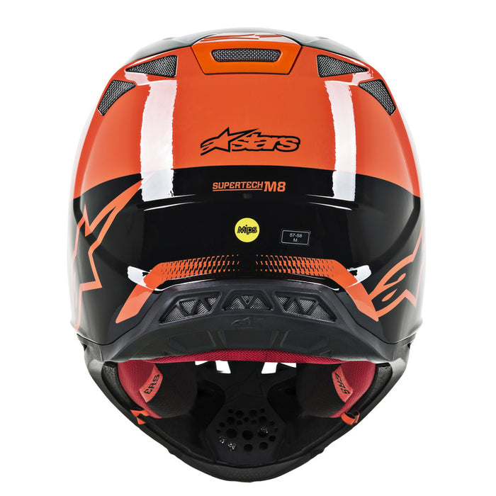 Alpinestars MX 2019 S-M10 Triple Motocross Helmet - Orange/Grey/Black - MotoHeaven