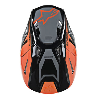 Alpinestars MX 2019 S-M10 Triple Motocross Helmet - Orange/Grey/Black - MotoHeaven