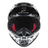 Alpinestars MX 2019 S-M8 Radium Motocross Helmet - Black/White/Grey - MotoHeaven