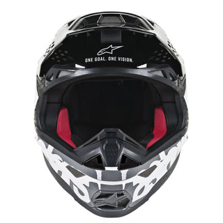 Alpinestars MX 2019 S-M8 Radium Motocross Helmet - Black/White/Grey - MotoHeaven