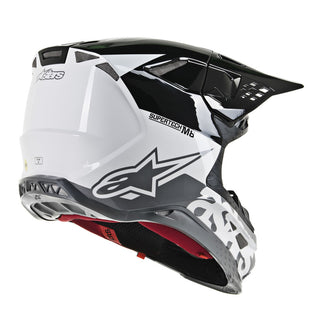 Alpinestars MX 2019 S-M8 Radium Motocross Helmet - Black/White/Grey - MotoHeaven