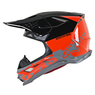 Alpinestars MX 2019 S-M8 Radium Motocross Helmet - Fluro Red/Black - MotoHeaven