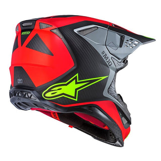 Alpinestars MX 2019 LE A1 Supertech S-M10 Motocross Helmet - Red/Fluro/Black - MotoHeaven