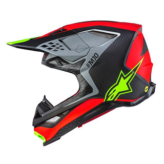 Alpinestars MX 2019 LE A1 Supertech S-M10 Motocross Helmet - Red/Fluro/Black - MotoHeaven