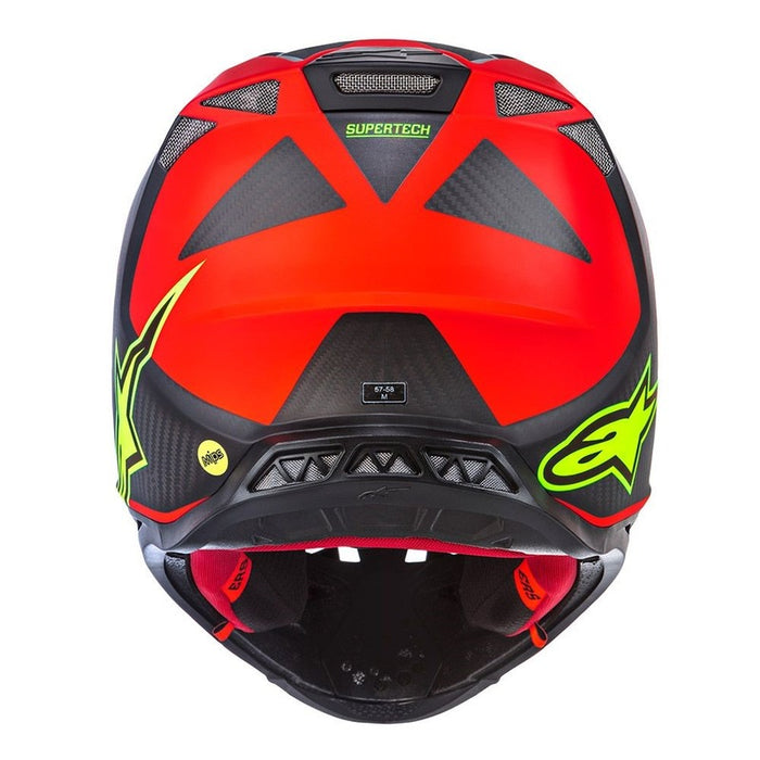 Alpinestars MX 2019 LE A1 Supertech S-M10 Motocross Helmet - Red/Fluro/Black - MotoHeaven
