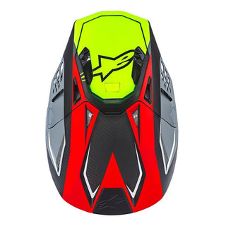 Alpinestars MX 2019 LE A1 Supertech S-M10 Motocross Helmet - Red/Fluro/Black - MotoHeaven