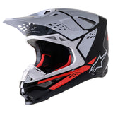 Alpinestars SM8 Factory Helmet - Black/White/Fluro Red