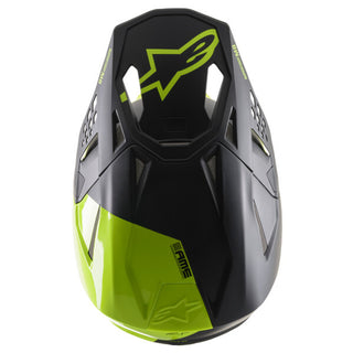 Alpinestars Supertech M8 Echo Motorcycle Helmet - Black/Yellow Fluro