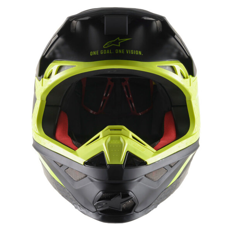 Alpinestars Supertech M8 Echo Motorcycle Helmet - Black/Yellow Fluro