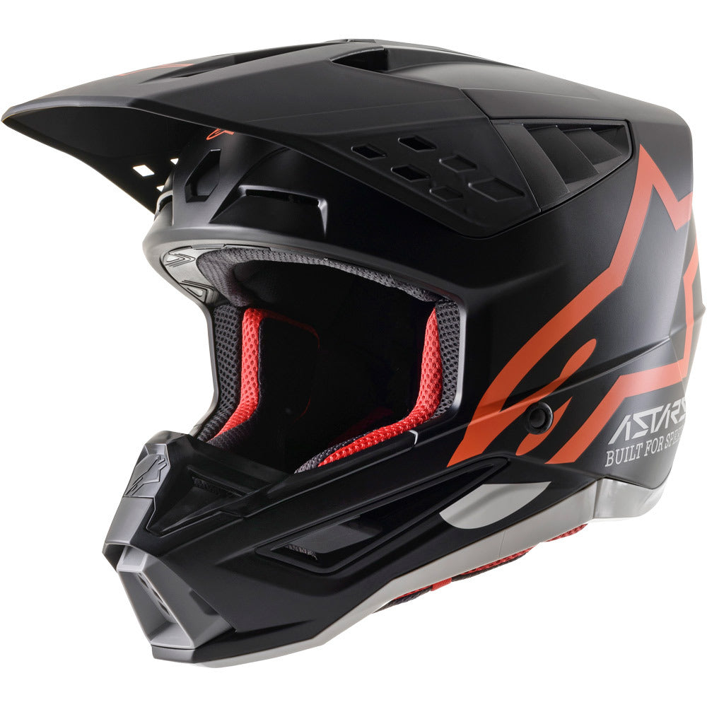 Alpinestars SM5 Compass ECE Motorcycle Helmet - Matte Black/Fluro