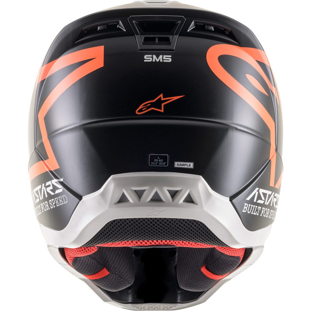 Alpinestars SM5 Compass ECE Motorcycle Helmet - Matte Black/Fluro