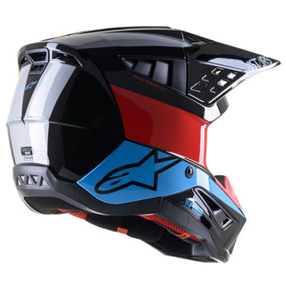 Alpinestars SM5 Bond Helmet - Black/Red/Cyan/Silver