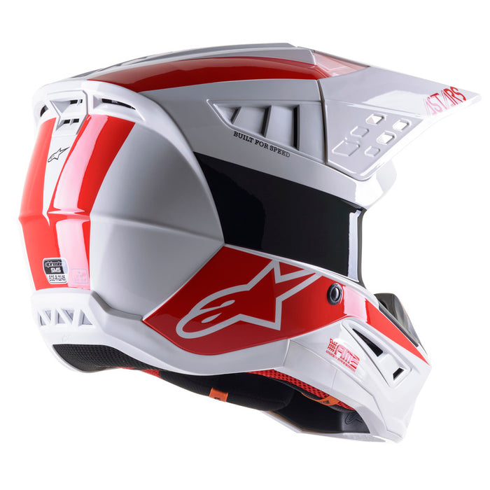 Alpinestars SM5 Bond Helmet - White/Black/Red