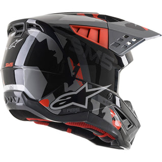 Alpinestars SM5 Rover Ece Motorcycle Helmet - Anthracite/Fluro Red