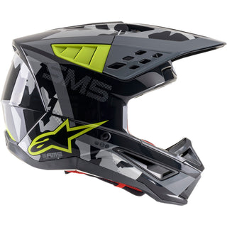 Alpinestars SM5 Rover Ece Motorcycle Helmet - Anthracite/Fluro Yellow