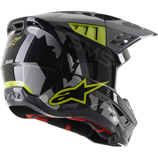 Alpinestars SM5 Rover Ece Motorcycle Helmet - Anthracite/Fluro Yellow