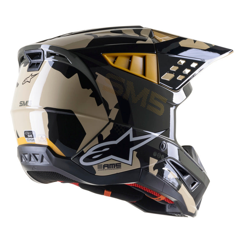 Alpinestars SM5 Rover ECE Helmet - Kak/Black/Camo Orange