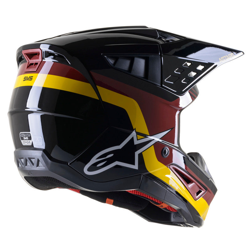 Alpinestars SM5 Venture Helmet - Black/Red/Yellow
