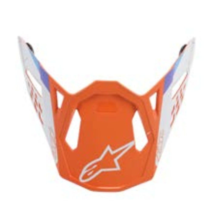 Alpinestars Visor Supertech M8 Contact Motorcycle Helmet Visor/Peak - Orange/White