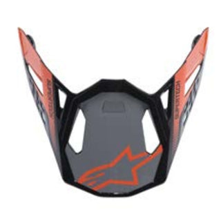 Alpinestars Visor Supertech M8 Triple Motorcycle Helmet Visor/Peak - Orange/Grey/Black