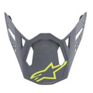 Alpinestars Visor Supertech M8 Radium Motorcycle Helmet Visor/Peak - Fluro Yellow/Grey