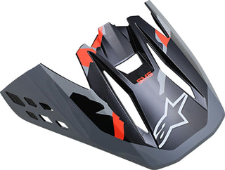 Alpinestars Visor Supertech M5 Rover Motorcycle Helmet Visor/Peak - Anthracite/Fluro Red