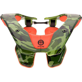 Atlas Air Ruck Camo MX Neck Brace - Green/Orange - MotoHeaven