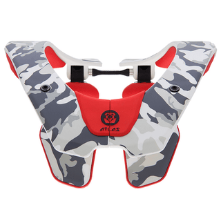 Atlas Air Neck Brace - Tundra - White/Camo/Red