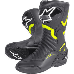 Alpinestars SMX 6 V2 Boots Black/Fluro Yellow - MotoHeaven