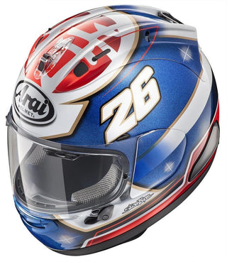 Arai RX-7V Pedrosa Samurai Motorcycle Helmet - Blue/Red/White