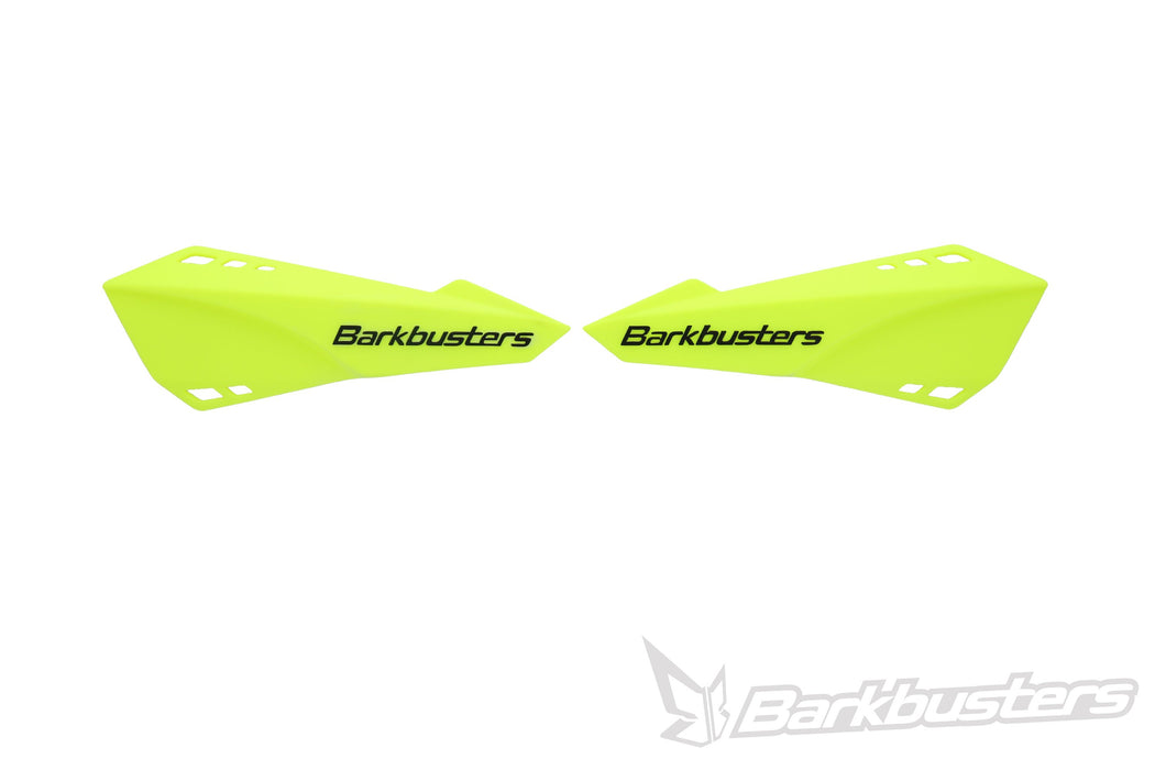 Barkbusters Spare Part - Sabre Plastic Guards Only Left & Right - Yellow Hiviz