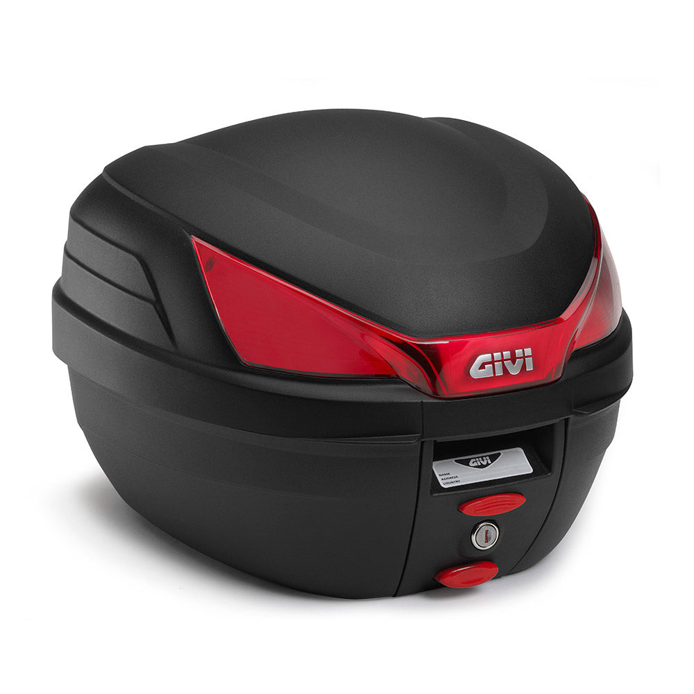Givi 27L Monolock Top Case With Universal Mounting Plate - Black