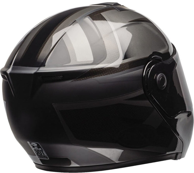 Bell SRT Modular Blackout Motorcycle Helmet - Matte/Gloss Black