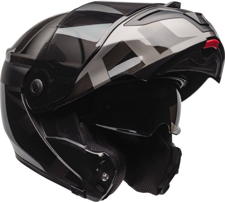 Bell SRT Modular Blackout Motorcycle Helmet - Matte/Gloss Black