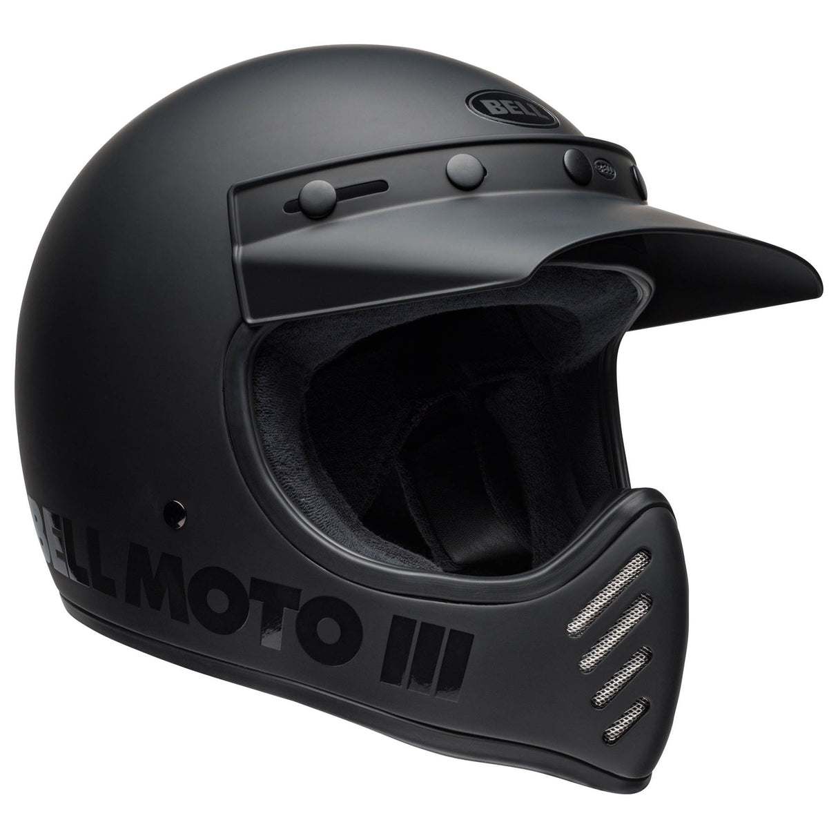 Bell MOTO 3 Classic Motorcycle Helmet - Matte/Gloss Black