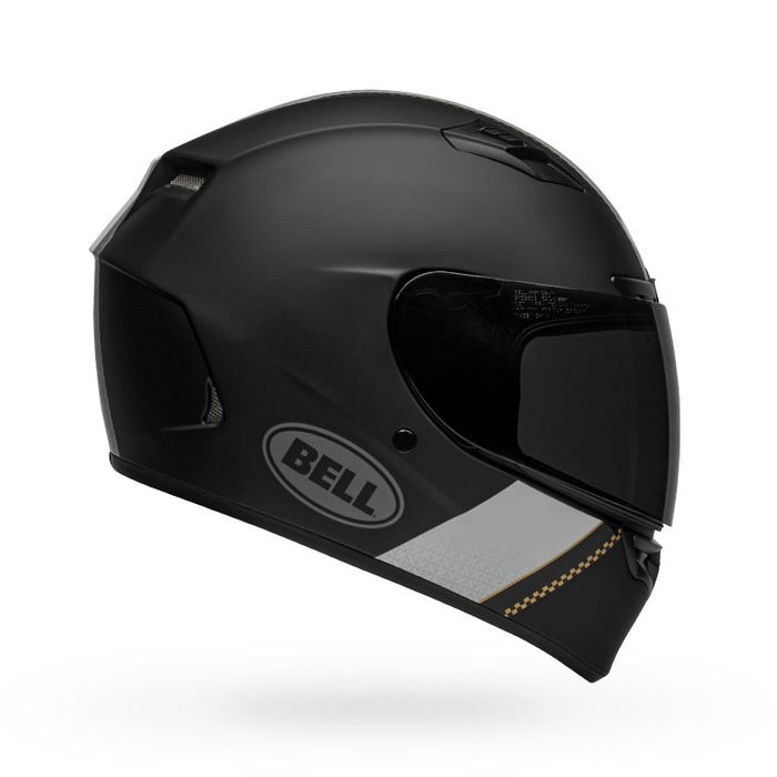 Bell Qualifier DLX MIPS Vitesse Motorcycle Helmet - Matte-Gloss Black/White