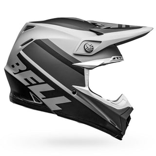 Bell Moto-9 Mips Prophecy Motorcycle Helmet - Matte Gray/Black/White