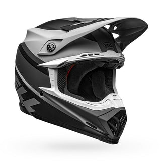 Bell Moto-9 Mips Prophecy Motorcycle Helmet - Matte Gray/Black/White