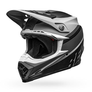 Bell Moto-9 Mips Prophecy Motorcycle Helmet - Matte Gray/Black/White