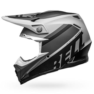 Bell Moto-9 Mips Prophecy Motorcycle Helmet - Matte Gray/Black/White