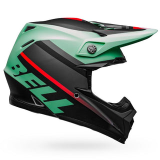 Bell Moto-9 Mips Prophecy Motorcycle Helmet - Matte Green/Infrared/Black