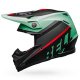 Bell Moto-9 Mips Prophecy Motorcycle Helmet - Matte Green/Infrared/Black