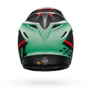 Bell Moto-9 Mips Prophecy Motorcycle Helmet - Matte Green/Infrared/Black